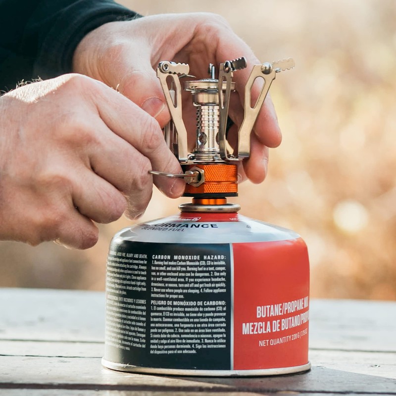 MalloMe Backpacking Stove - Portable Camping Stove - Small Backpack