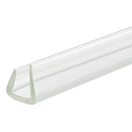 sourcing map U Channel Edge Strips 4.9ft Length Rubber Protection Seal Strip Edge Protector Fits 8-9 mm Edge (33/64" W x 15/32" H) Clear