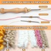 Punch Neddle Kit with Storage Box,Adjustable Punch Needle Tool with1.6mm/2mm/2.5mm/3.5mm/5mm