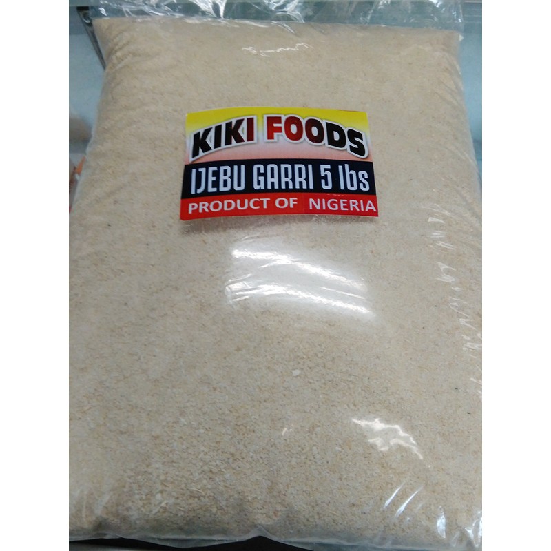 Kiki Foods All Natural White Ijebu (Nigeria) Garri 5lbs
