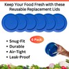 Klare Ware 2 Cup Replacement Lids/Covers for Pyrex 7200, Anchor