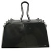 Bigg'un Extra-Wide Metal Dust Pan, 19HS111, Industrial-Strength Handheld Steel Dustpan