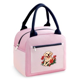 BJDAMAI Labrador Bento Bag, Thermal Insulated Cooler Lunch Bento Tote Bag, Gifts For Teens Girls Kids Women, Work Travel Office Camping Picnic Beach Lunch Essentials!