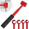 RUTU Door Hinge Adjustment Tool, 4-in-1 Hinge Gap Adjusting Wrench