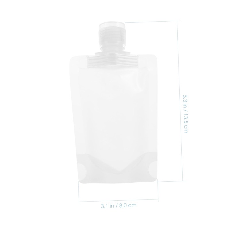 Healvian Refillable Squeeze Pouches Travel Lotion Bags Portable Essential Oil