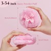 Teenitor 4pcs Powder Puff Soft Powder Puff and Container, Dusting