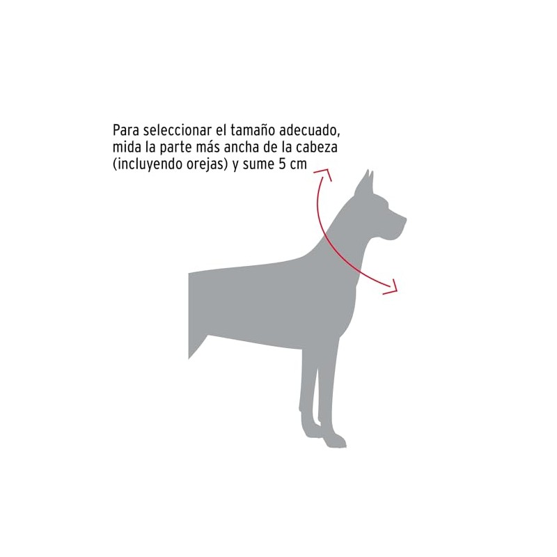 Fiero CACA-40, Collar de entrenamiento para perro 60 cm eslabón