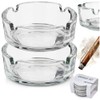 Aschenbecher Zigarettenbecher Tischaschenbecher aus Glas 8 cm 2 Stk.