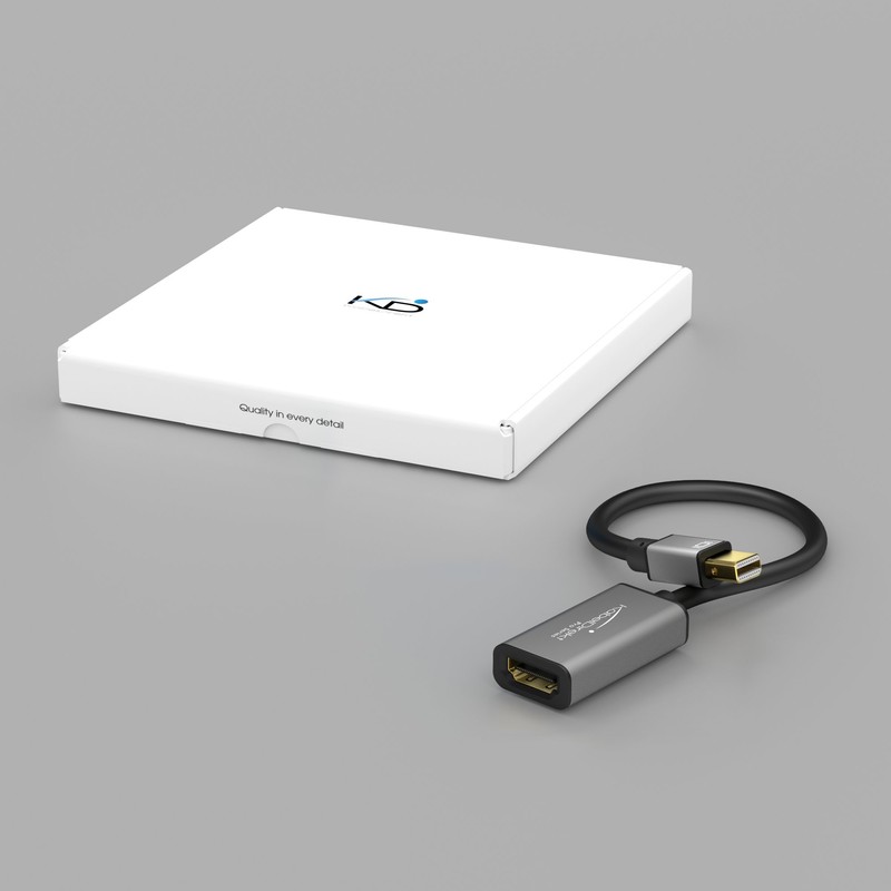KabelDirekt Mini DisplayPort (Mini DP) to HDMI Adapter / Converter