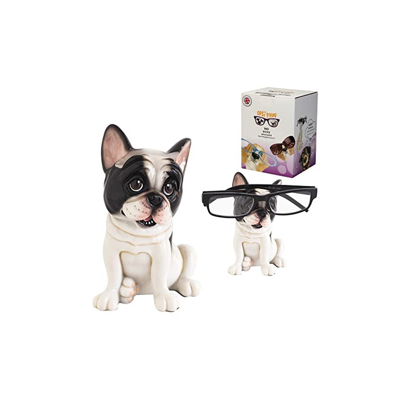 Opti Paws 8051 French Bulldog Glasses Holder, Height 13cm