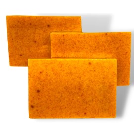 Turmeric and Kojic Skin Brightening Soap All Natural Gentle Cleanser for All Skin Types. Fights Acne, Reduces Dark Spots & Fades Scars. Face & Body Cleanser for Men, Women & Teens. (2 Pack)