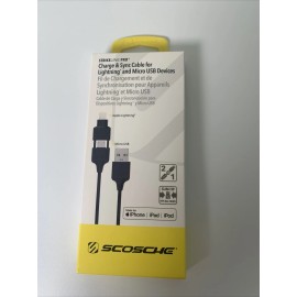 Scosche StrikeLine USB-C, Charge & Sync Cable for USB-C Devices 3 ft