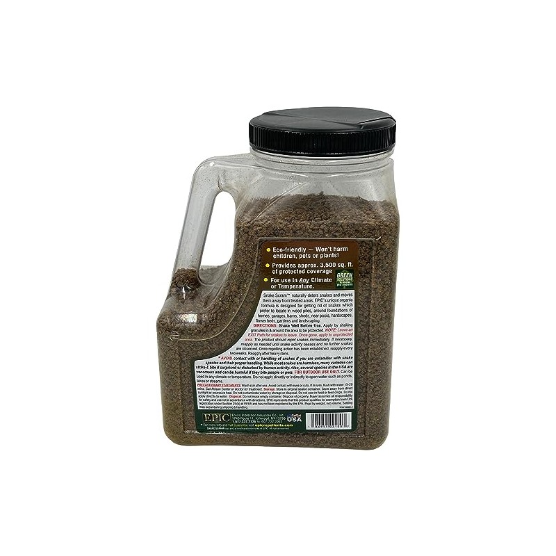 Epic 02100 Snake Scram All Natural Grandular Repellent - 5.5-Lbs.