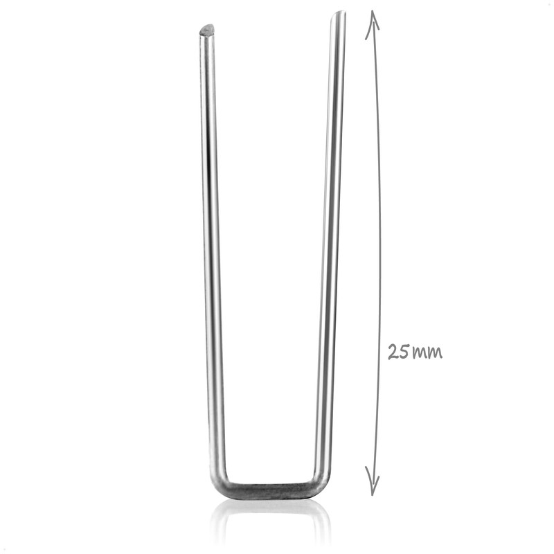 com-four® 100 x Straw Flower Needles - Clips for Flower