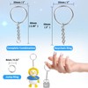 Paxcoo 50Pcs Keychains with Chain and 50 Pcs Jump Rings,