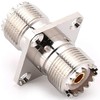 tunghey 2Pack SO239 to SO239 Chassis Mount Connector, SO239 UHF
