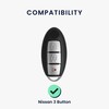 kwmobile Key Cover Compatible with Nissan 3 Button Car Key
