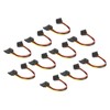 10 Pack SATA Cables 15 Pin 90 Degree Male to
