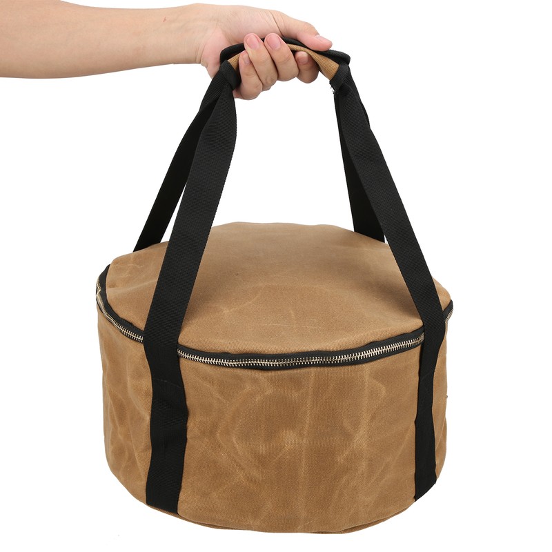 Camping Pot Storage Bag Travel Portable Dustproof Cast Iron Pan