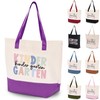 HIFA Kindergarten Teacher Tote Bag for School, Canvas Tote Bag