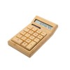 Eco-friendly Bamboo Electronic Calculator Counter Standard Function 12 Digits Solar