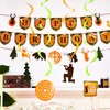 62 Decoraciones de Fiesta de Tema de Caza Bandera de