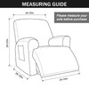 CONRUSER Stretch Recliner Chair Covers, 4-Piece Soft Sofa Cover Thick