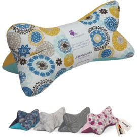 Leseknochen Nackenkissen Mandala bequem und waschbar! Handgestopft und genäht in Deutschland - Nutzbar als Nackenrolle Kissen Nackenrolle (Mandala mint)