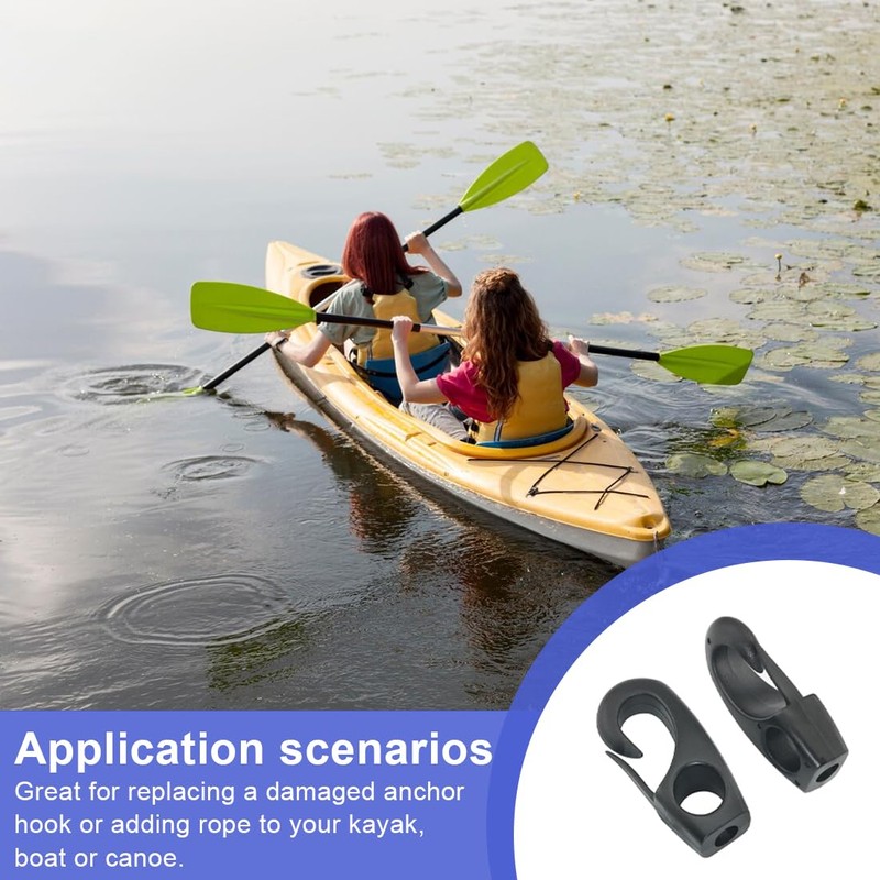 NOPKESV Pack of 10 nylon flagpole clips, carabiner hooks, flag