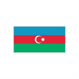 Womaha 30 Sheets Temporary Azerbaijan Flag Tattoos for Kids Adults Fans Fake Face Tattoo Stickers