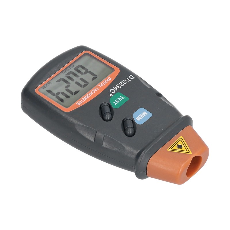 DT2234C+ Digital Laser Tachometer High Accuracy Non Contact Speedometer for