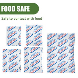 100 Packs 700CC Food Grade Oxygen Absorbers (10 Pack in Individual Vacuum Bag ) , Oxygen Absorbers For Long Term Food Storage with Oxygen Indicator , Works in Mylar Bags, Mason Jars, and Vacuum Bags