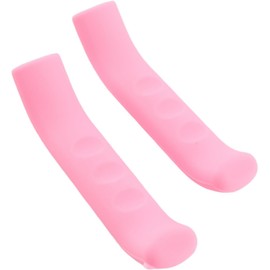 HUIOP Cubierta Protectora de Palanca de Freno de Bicicleta, Funda de Manija de Freno de Gel de Sílice para Bicicletas de Carretera, Bicicletas de Montaña y la Mayoría de las (Rosa)