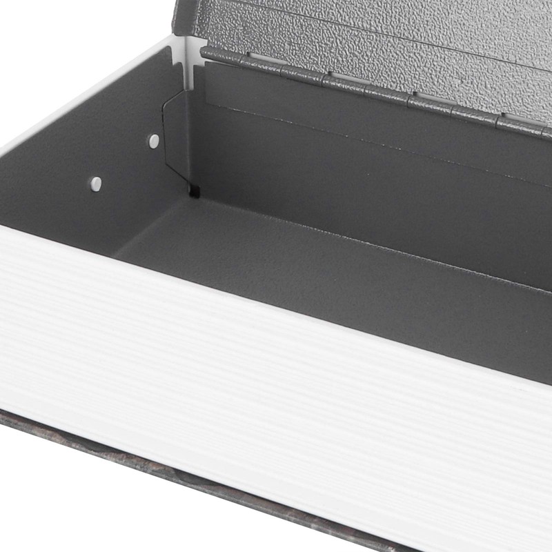 Diversion Book Safe with Combination Lock, Portable Multi-Purpose Metal Book