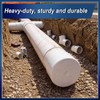8 Pcs 6 Inch PVC End Cap Round, Schedule 40