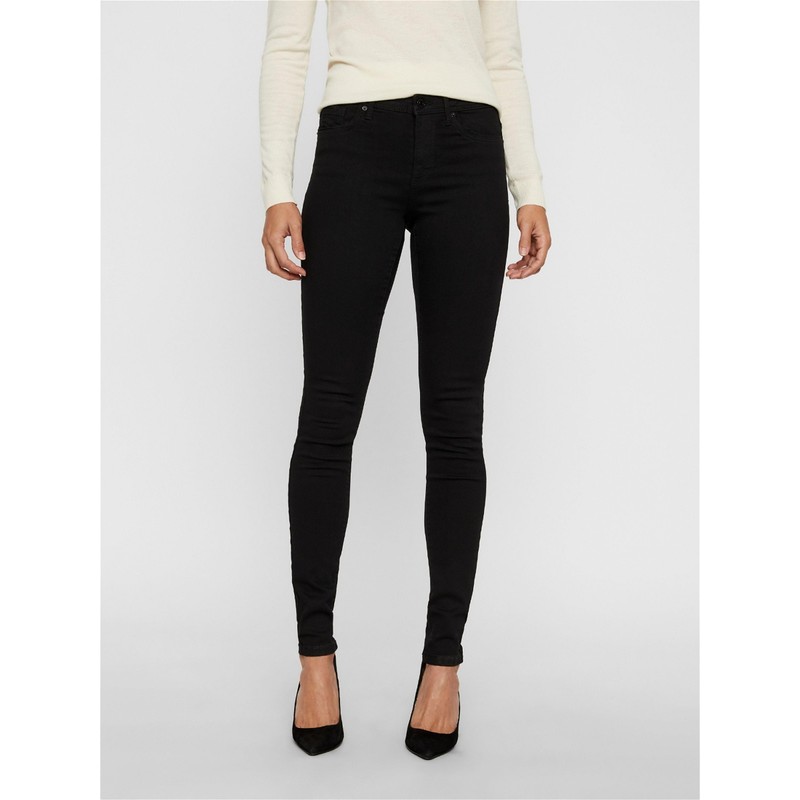 VERO MODA Women's Skinny Jeans, black