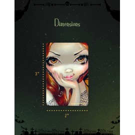 Arcane Vault - Jasmine Becket-Griffith: Gothic Fairy Tale Faces of Faery Wood Magnet, Laser-Cut, UV-Coated, 2”x3”, Ref/Decorative Magnets (1232-LM)