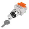 Unknown Key Lock Switch 120v 2 Position Rotary Switch, 1NO(Normal