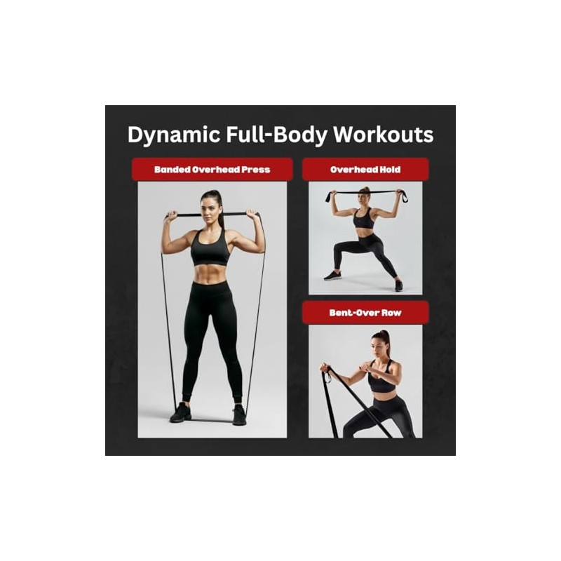 76 Inch Premium Extended Length Fabric Resistance Band for Working