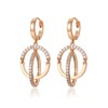 XUPING Gold Hoop Earrings for Women Small Hanging with Cubic