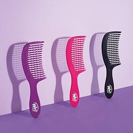 WET BRUSH, Detangling Comb, Purple, Cepillo Desenredante, Desenreda Todo Tipo de Cabello, Diseño Ergonómico, Tecnología WaveTooth, Cepilla Fácil y... 