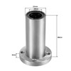 sourcing map 1pc LM20UU Extra Long Round Flange Linear Ball