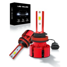 SPOLI H11/H8/H9 Kit de Conversión, Bombilla LED para Faros Delanteros, 240 W, 24000 LM, 6000K Luz de Cruce y antiniebla, Plug and Play Kit De Conversión Halógeno Reemplazo (2 Piezas)