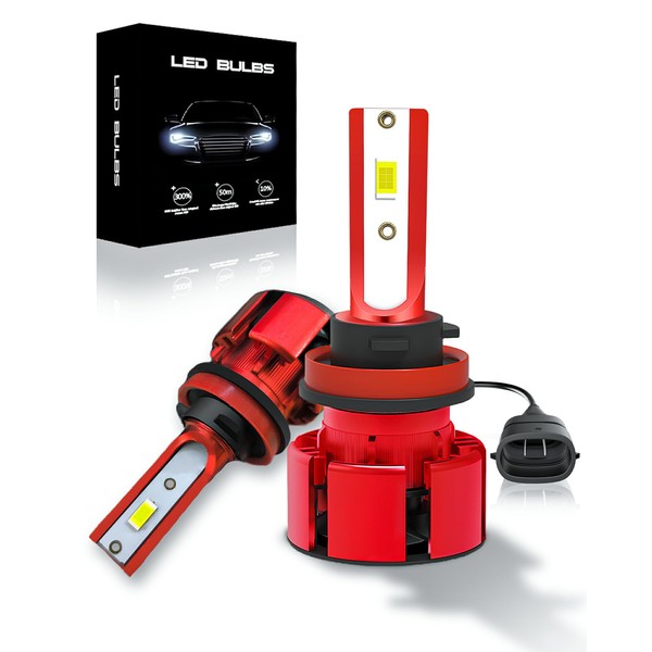 SPOLI H11/H8/H9 Kit de Conversión, Bombilla LED para Faros Delanteros,