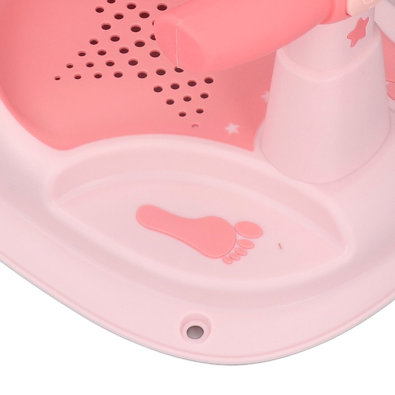 Infant Bath Seat with Backrest Strong Suction Cup Ergonomic Anti