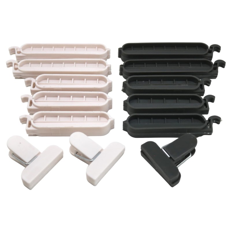 13 x fiXte Assorted Size Food Bag Sealing Clips Sturdy