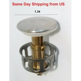 Unbranded Universal Bounce Drain Anti Clog Faucet Vanity Plug Sink Pop up Drain Stopper