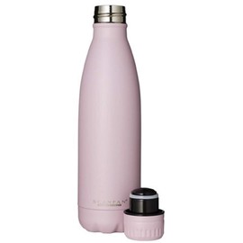 Scanpan Insulated Flask Water Bottle 500 ml Water Bottle BPA 24 Hours Cooling & Keeps Warm for 12 Hours Stainless Steel (Dawn Pink To Go)