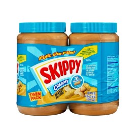 Skippy Creamy Peanut Butter Spread 48 oz, 2 Pack
