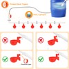 18 Pack Automatic Chicken Water Cups, Complete Set Pipeline Automatic